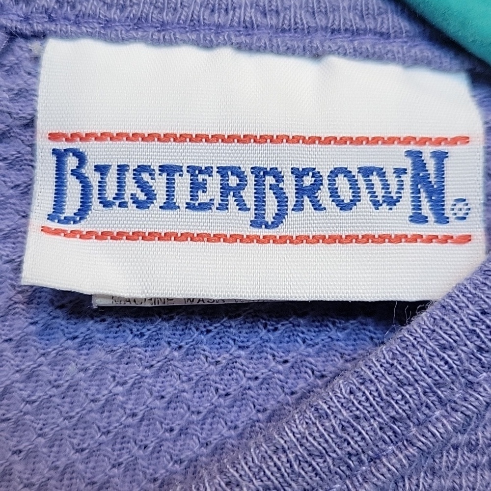 Buster Brown Purple Waffle Knit Dress with Floral Accents and Pocketd Size 3T - Picture 2 of 8